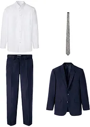 Kostym med skjorta och slips (4 delar), Regular Fit, bonprix