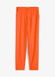 Kort linnebyxa med hög midja i mix av lin och viskos, bonprix
