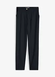 Kort linnebyxa med hög midja i mix av lin och viskos, bonprix
