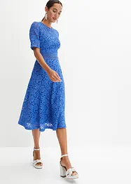 Spetsklänning med virkad infällning, bonprix