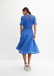 Spetsklänning med virkad infällning, bonprix