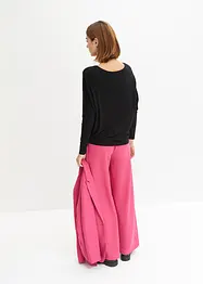 Långärmad topp av mjuk viskosmix, bonprix