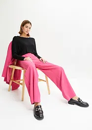 Långärmad topp av mjuk viskosmix, bonprix