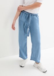 Wide Leg High Waist Jeans med resårmidja, bpc bonprix collection