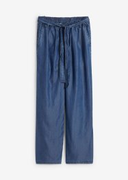 Wide Leg High Waist Jeans med resårmidja, bpc bonprix collection