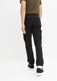Dra-på-byxa i cargostil, Loose Fit, raka ben, bonprix