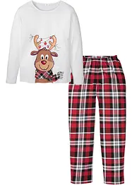 Långärmad pyjamas i ekologisk bomull, bonprix