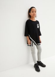 Lång t-shirt och leggings för flickor (2-delat set) i ekologisk bomull, bpc bonprix collection