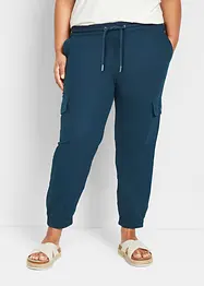 Cargobyxa med linne, bonprix
