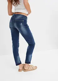 Stretchiga 7/8-stuprörsjeans, bonprix