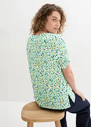 Jerseytopp av viskosmix med linneandel, bonprix
