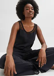 Pyjamas med meshdetaljer, bonprix
