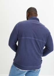 Sweatshirt med tvättad look och återvunnen polyester, John Baner JEANSWEAR