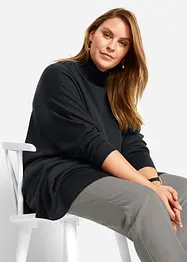 Ponchotröja med polokrage och asymmetriskt snitt, bonprix