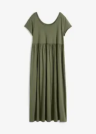 Mellanlång klänning i ekologisk bomull, bonprix