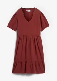 Oversized klänning i bomullsmuslin, bonprix