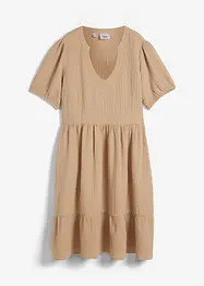 Oversized klänning i bomullsmuslin, bonprix