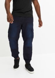 Mjuka jeans med cargofickor, normal passform, raka ben, John Baner JEANSWEAR