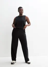 Extra mjuk, snabbtorkande sportjumpsuit i neopren med vida ben, bonprix