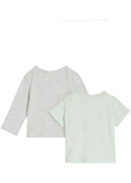 T-shirt för bebisar i ekologisk bomull (2-pack), bpc bonprix collection