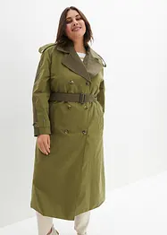 Tvåfärgad trenchcoat, bonprix