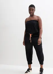 Bandåjumpsuit med viskos, bpc bonprix collection