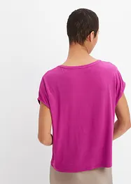Topp med satininfällning, bonprix