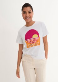 T-shirt med tryck och ekologisk bomull, bpc bonprix collection