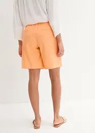 Vida shorts med gubbveck, hög bekväm midja och linneandel, bonprix