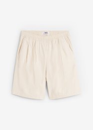 Vida shorts med gubbveck, hög bekväm midja och linneandel, bpc bonprix collection