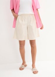 Vida shorts med gubbveck, hög bekväm midja och linneandel, bpc bonprix collection