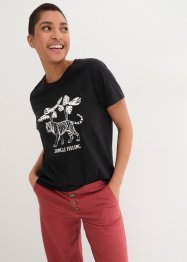 Kortärmad T-shirt i ekologisk bomull, bpc bonprix collection