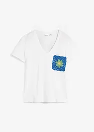 T-shirt med broderi, bonprix