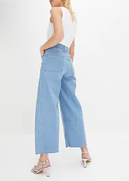 Wide Leg Jeans, High Waist, cropped, bonprix