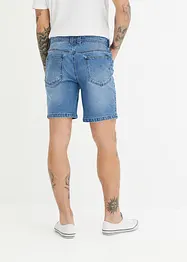 Långa stretchiga jeansshorts, Regular Fit, John Baner JEANSWEAR