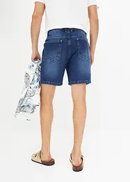 Långa stretchiga jeansshorts, Regular Fit, John Baner JEANSWEAR