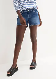 Stretchiga jeansshorts, Mid Waist, bonprix