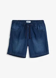 Långa jeansshorts i dra-på-modell, regular fit, John Baner JEANSWEAR