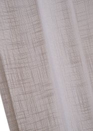 Gardinlängd med linnelook och återvunnen polyester (2-pack), bpc living bonprix collection