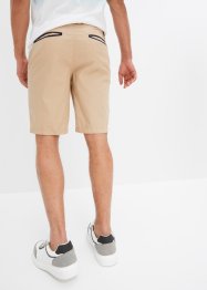 Bermudas i chinosmodell med delvis resår i midjan, Regular Fit, bpc bonprix collection