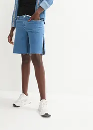 Wide Leg Jeans Bermudas Mid Waist, John Baner JEANSWEAR