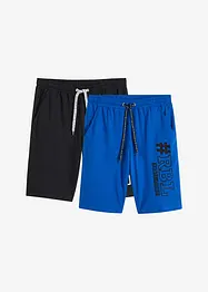 Jerseybermudas (2-pack), normal passform, bonprix