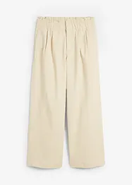 Wide Leg Jeans, hög midja, resårlinning, bonprix