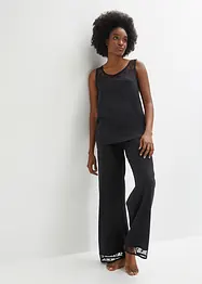 Pyjamas med meshdetaljer, bonprix