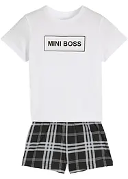 Pyjamas med shorts (2-delad), bonprix