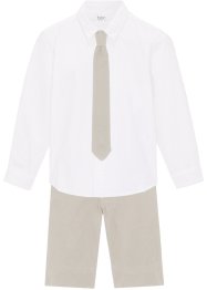 Shorts, skjorta och slips för barn, till fest (3 delar), bpc bonprix collection
