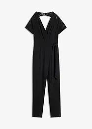 Jumpsuit med spets, bonprix