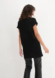 Boxy longshirt, kortärmad, bonprix