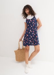 Jerseyklänning med blommönster, bpc bonprix collection