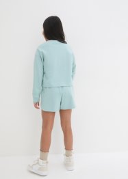 Sweatshirt och shorts i ekologisk bomull för barn (2 delar), bpc bonprix collection